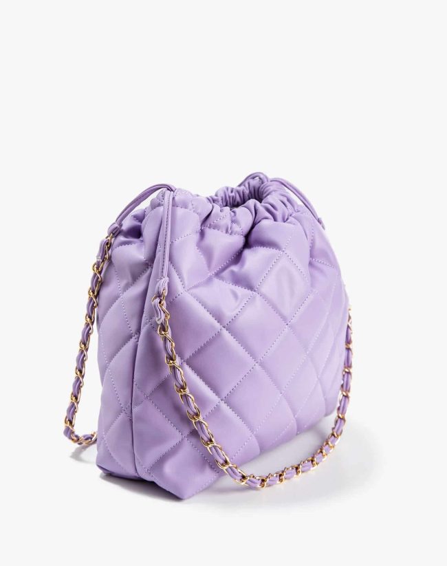 Women's Quilted Chain Strap Shoulder Bag - Image 3